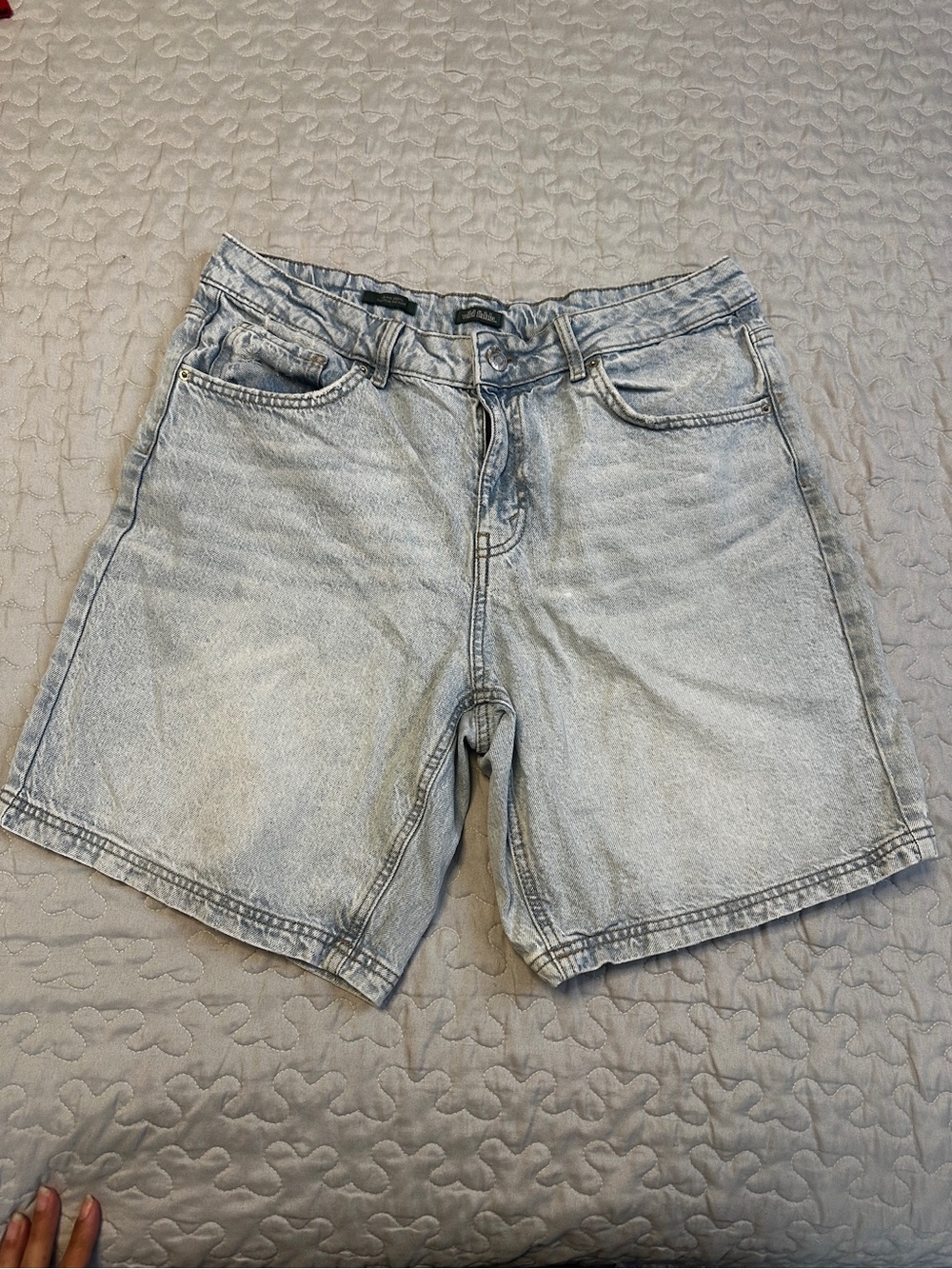 wild fable Light Blue Distressed Denim Shorts